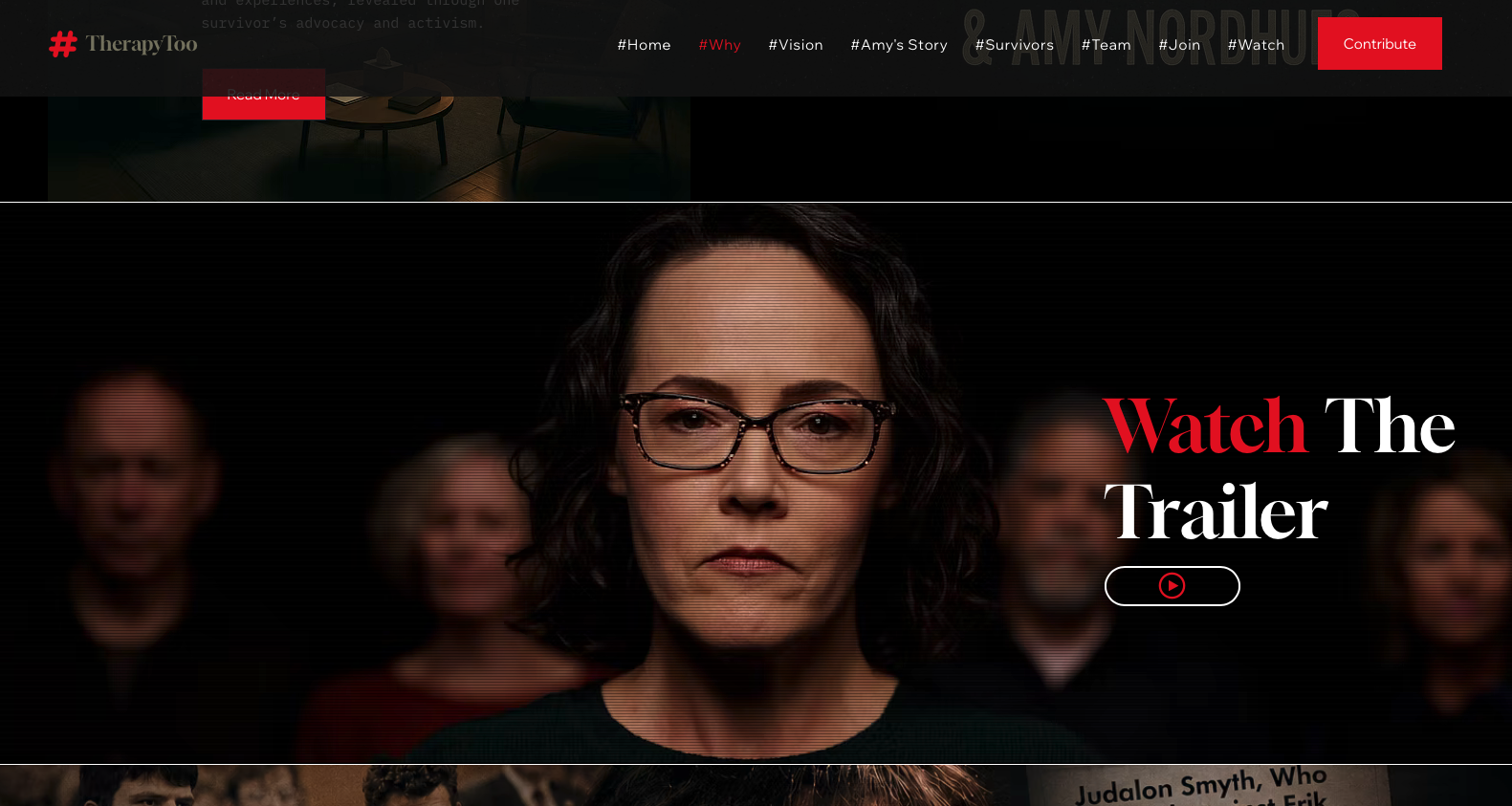 #TherapyToo website trailer section